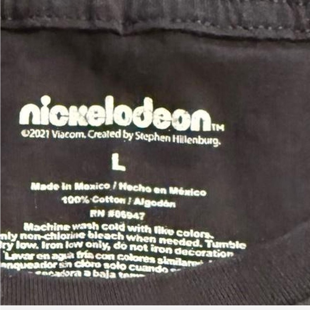 SpongeBob SquarePants Adult Double side Graphic Tee Shirt. Large - Picture 4 of 4
